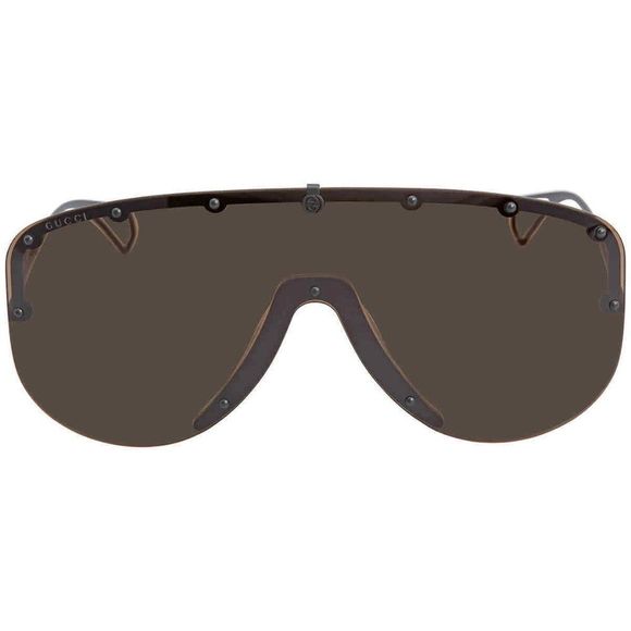 NEW Gucci Brown Aviator Unisex Sunglasses - Picture 2 of 4